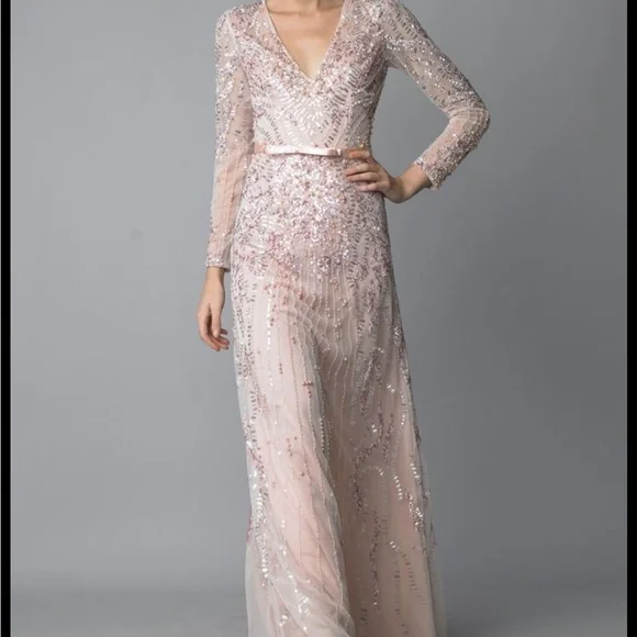 basix evening dresses Basix Black Label Gold Sequin Tulle Dress, 2 (AS IS) – The Refind main image 0